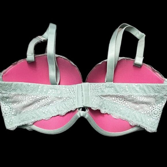 Victoria’s Secret Pink Date Plunge Push up Padded Multi-way bra Off White 32DD - Picture 2 of 7